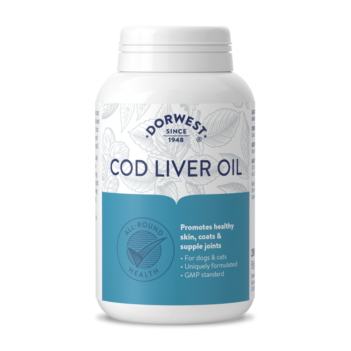 Cod Liver Oil Tablets for Dogs Cats Dorwest Herbs