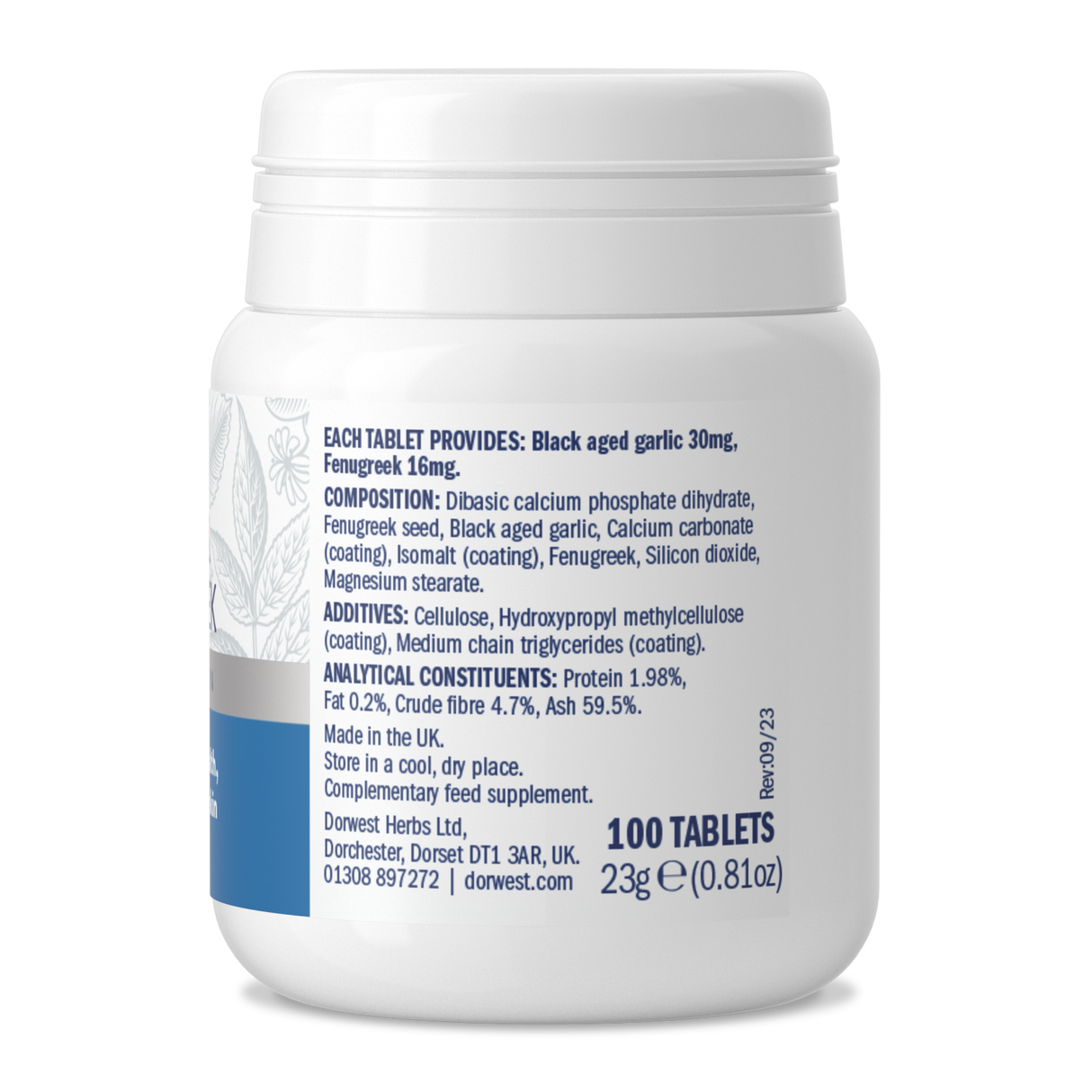 Garlic & Fenugreek Tablets For Dogs