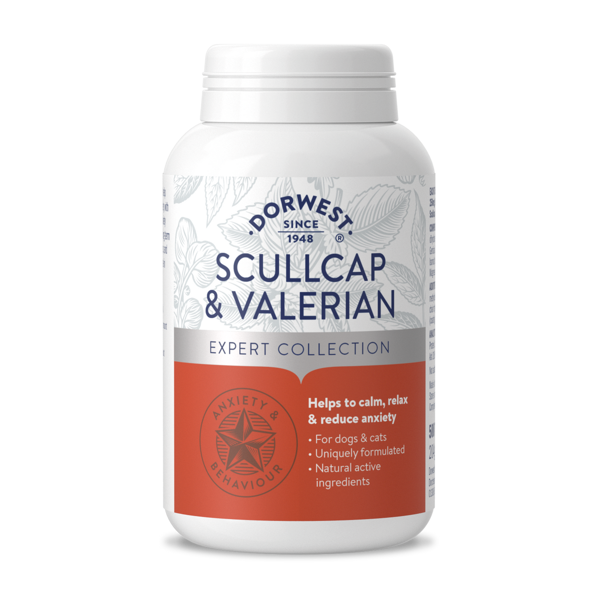 Scullcap & Valerian Tablets For Dogs And Cats