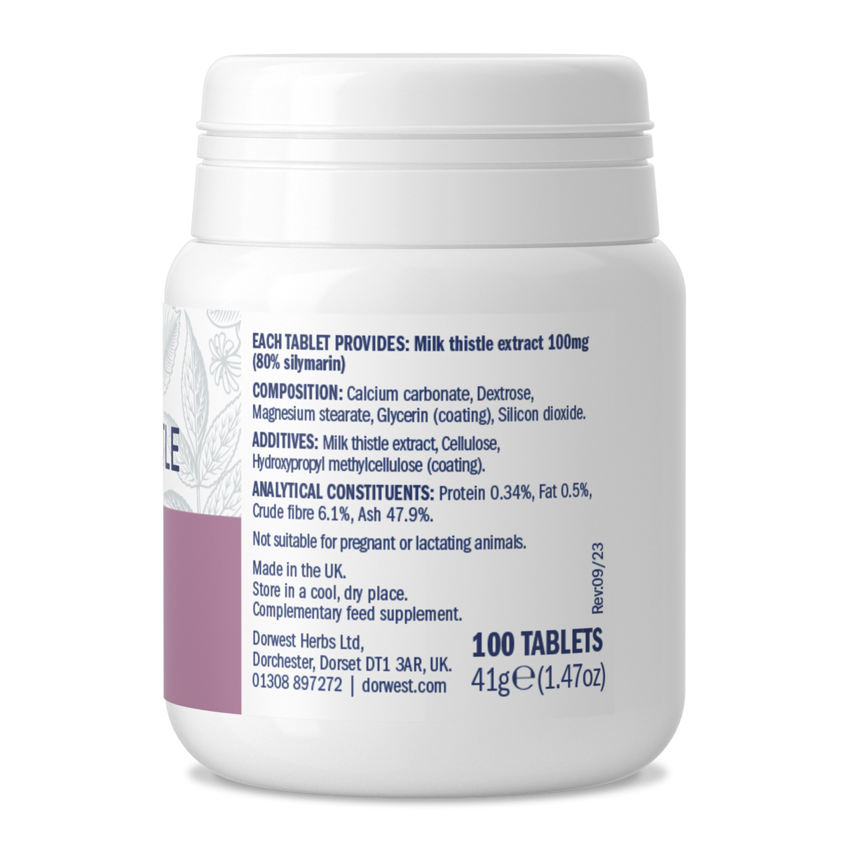 Milk Thistle Tablets For Dogs And Cats