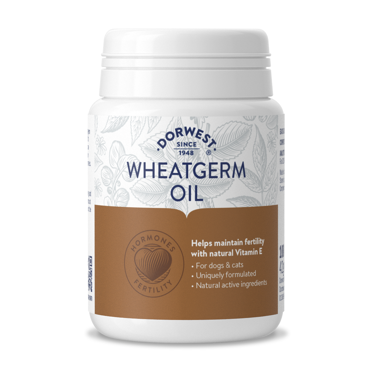 Vitamin E Wheatgerm Oil Capsules for Dogs Cats Dorwest Herbs